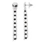 Design Collection Faceted Bead & Chain Hammered Drop Earrings - image 1