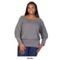 Plus Size 24/7 Comfort Apparel Solid Long Blouson Sleeve Top - image 6