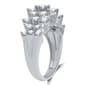 Nova Star® Sterling Silver 2ctw. Lab Grown Diamond Cluster Ring - image 2