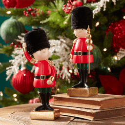 Melrose Holiday Nutcracker Soldier Figurine - Set of 2