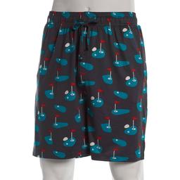 Mens Preswick & Moore(R) Golf Print Drawstring Pajama Shorts
