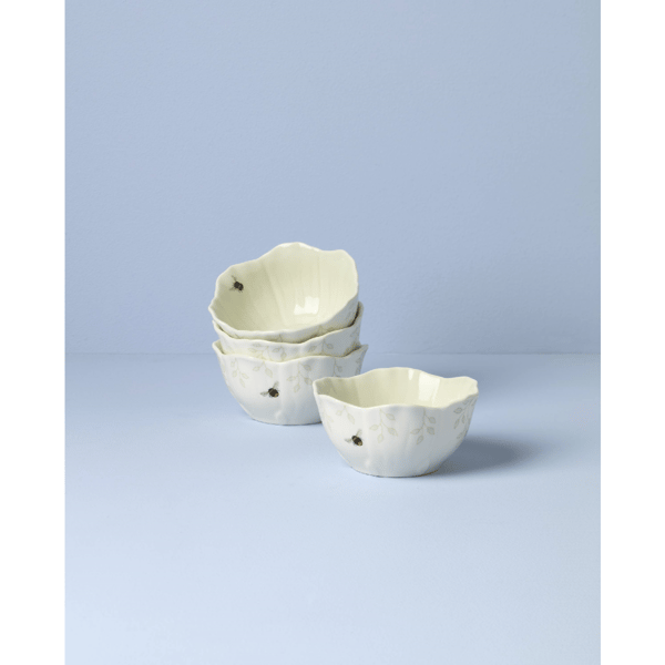 Lenox® Butterfly Meadow® Floral Green Dessert Bowls - Set of 4