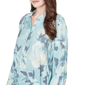 Womens Skye’s the Limit Fresh Start Abstract Button Blouse - image 5