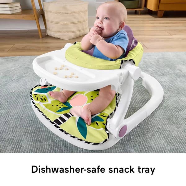Fisher-Price&#174; Purple Monkey Deluxe Sit-Me-Up with Toy Bar
