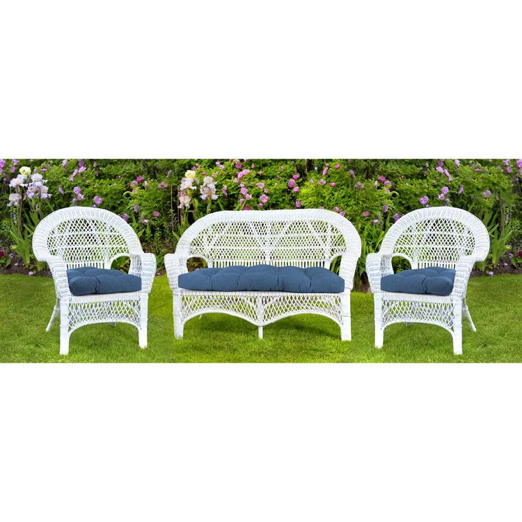 Jordan Manufacturing Texture Capri 3pc. Outdoor Wicker Set