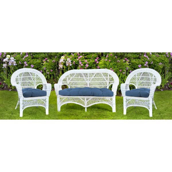 Jordan Manufacturing Texture Capri 3pc. Outdoor Wicker Set