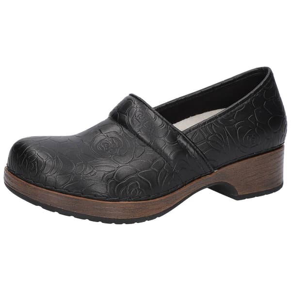 Womens Easy Works by Easy Street Sumiko Embossed Clogs - image 
