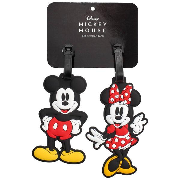 Disney 2pk. Mickey & Minnie Luggage Tags - image 