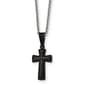 Mens Gentlemens Classics(tm) IP-Plated Small Pillow Cross Necklace - image 1