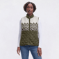 Womens Erika Quilted Sherpa Geometric Vest - image 1