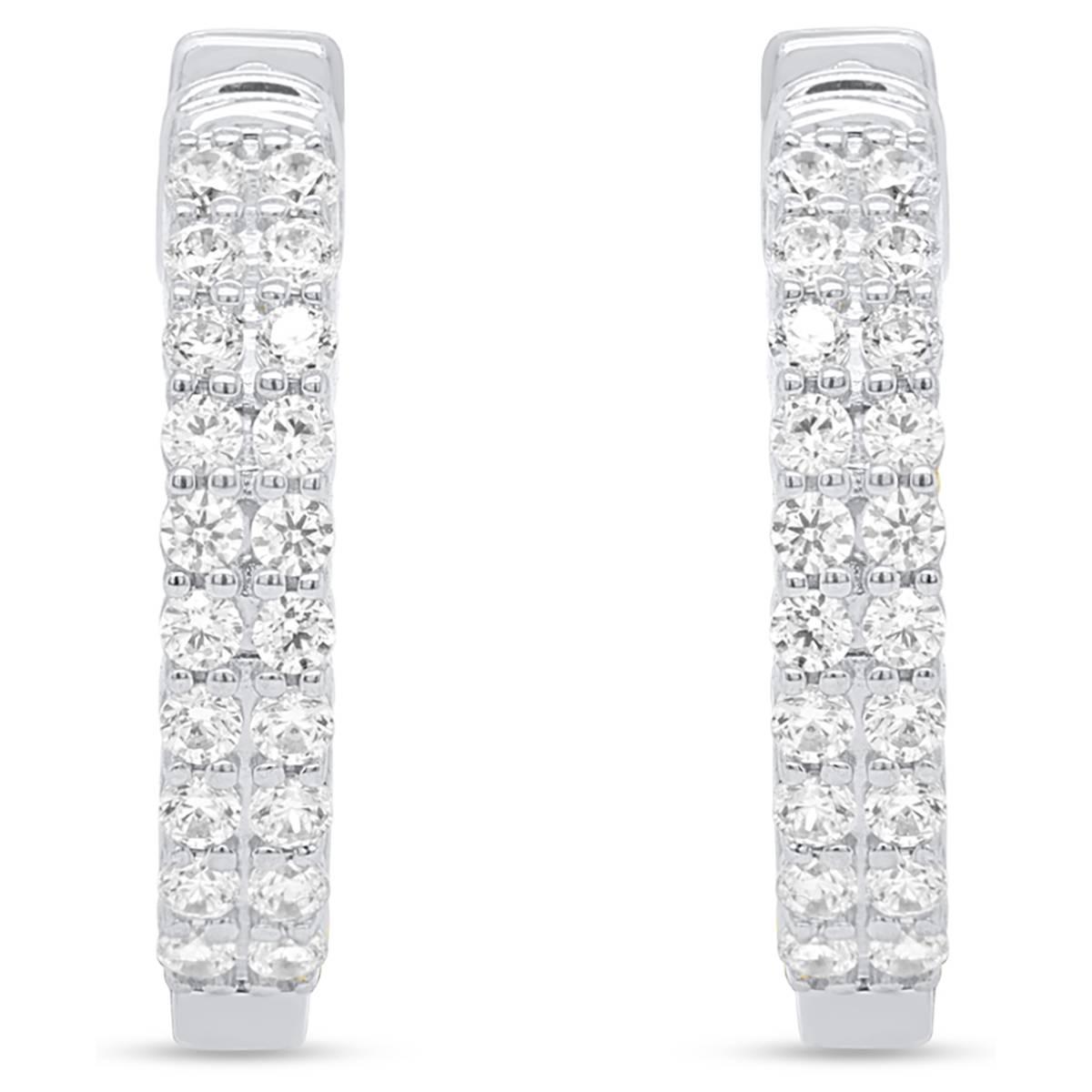 Nova Star® Sterling Silver Lab Grown Diamond Earrings