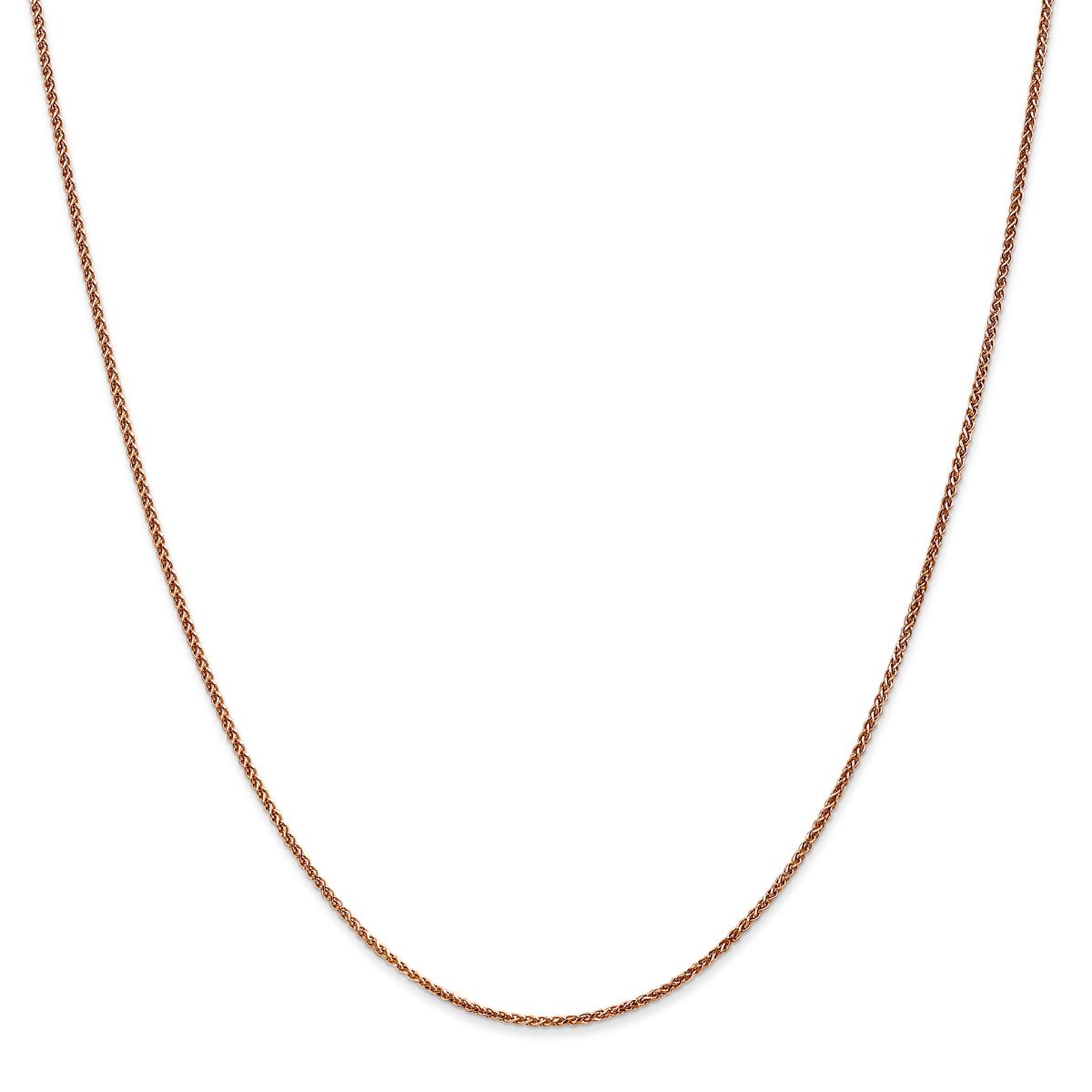 Gold Classics™ 1.2mm. 14kt. Rose Diamond Cut Spiga Necklace