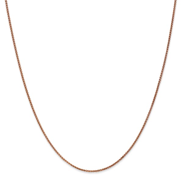 Gold Classics&#40;tm&#41; 1.2mm. 14k Rose Diamond Cut Spiga Necklace - image 