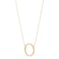 Gold Classics™ Circle Paperclip on a Cable Chain Necklace - image 2