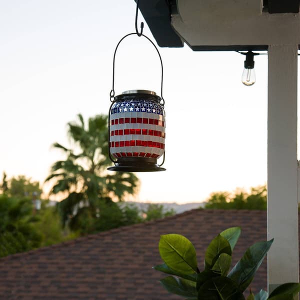 Alpine Solar Patriotic LED Lantern