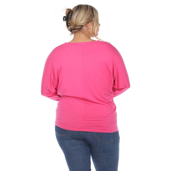 Plus Size White Mark Dolman Sleeve Blouse