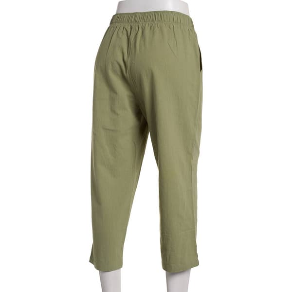 Petite Emily Daniels Cotton Sheeting Solid Capri Pants