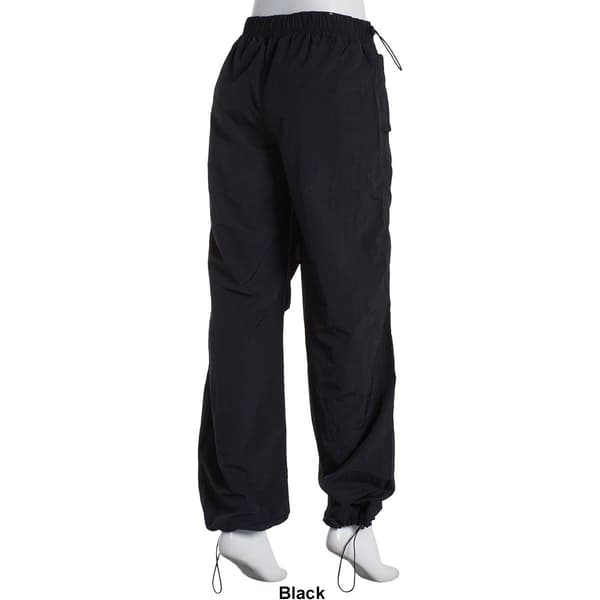 Love Tree Loose Fit Parachute Cargo Pants - Black M - 1434