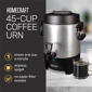 Homecraft Aluminum 45-Cup Coffee Urn - image 2