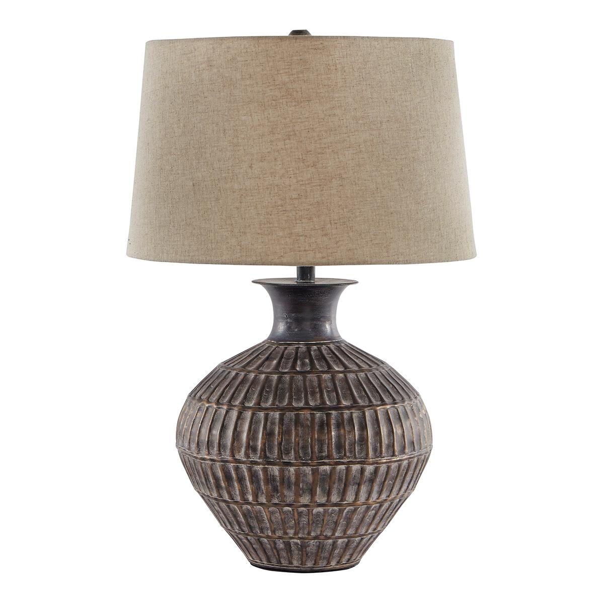 Signature Design by Ashley Antique Bronze Metal Table Lamp