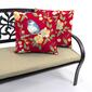 Jordan Manufacturing Bluebird Floral Outdoor Throw Pillow - image 5