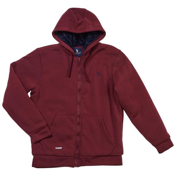 Mens U.S. Polo Assn.&#40;R&#41; Solid Sherpa Lined Hoodie - image 