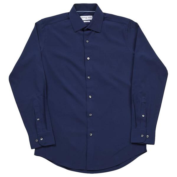 Mens Christian Aujard Fitted Dress Shirt - Blue - image 