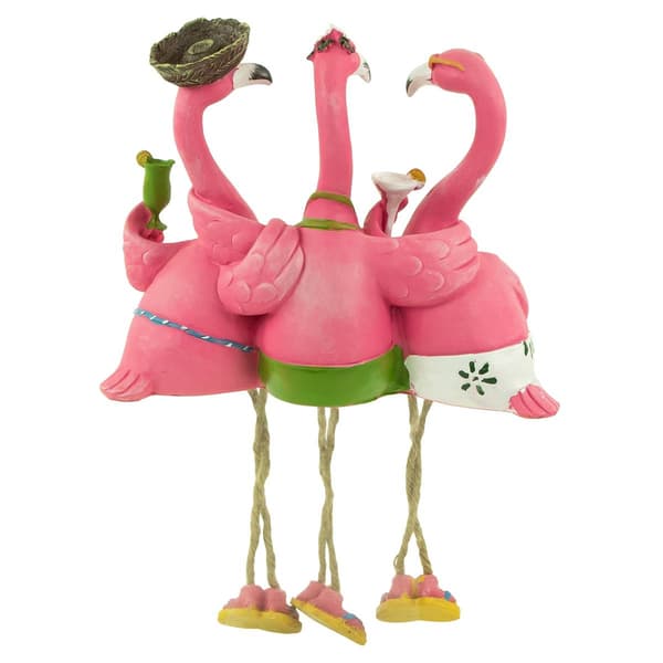Northlight Seasonal 13in. Three Amigos Flamingos Outdoor Statue