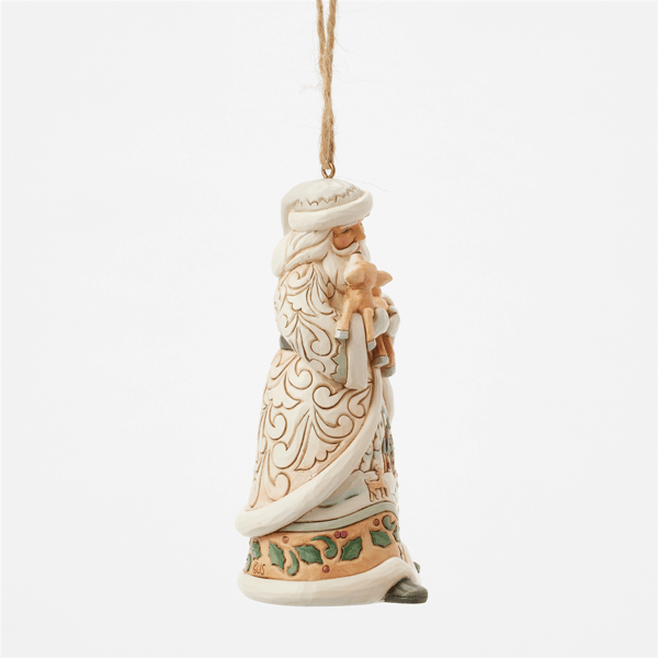 Jim Shore Heartwood Creek Santa with Fawn Christmas Ornament