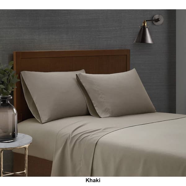 London Fog Garment Wash Solid 180 Thread Count Sheet Set