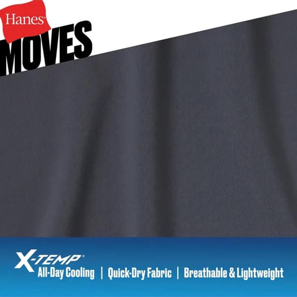 Mens Hanes&#174; Moves 4pk. Boxer Briefs - Black