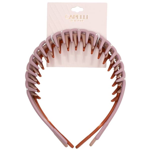 Womens Capelli New York 3pk Rhinestone Comb Headband - image 