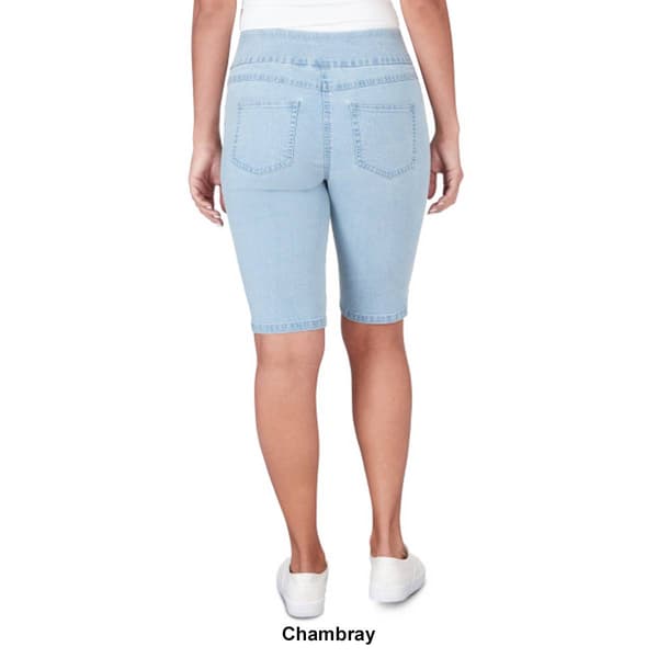 Womens Ruby Rd. Key Items Extra Stretch Pull On Denim Shorts