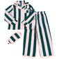 Girls Rachel Zoe 3pc. Striped Long Sleeve Pajama Set w/ Eye Mask - image 1