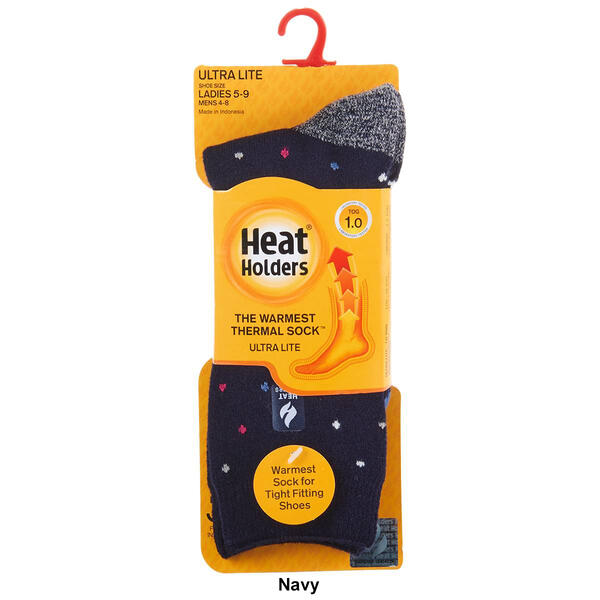 Womens Heat Holders® ULTRA LITE™ Spot Crew Socks - Boscov's