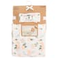 Baby Essentials Floral Swaddle Blanket & Headband - image 1