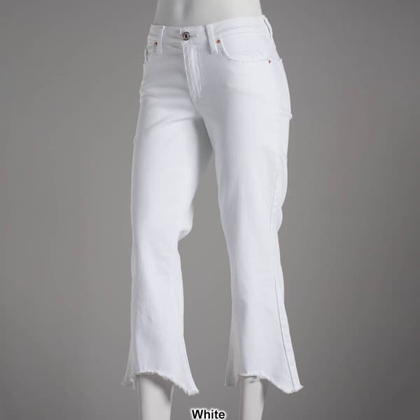 Juniors YMI® Asymmetrically Cropped Denim Jeans