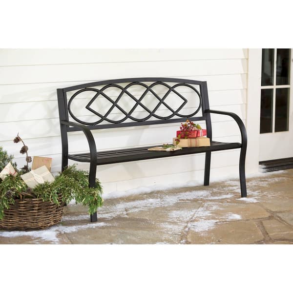 Evergreen Celtic Knot Garden Bench - image 