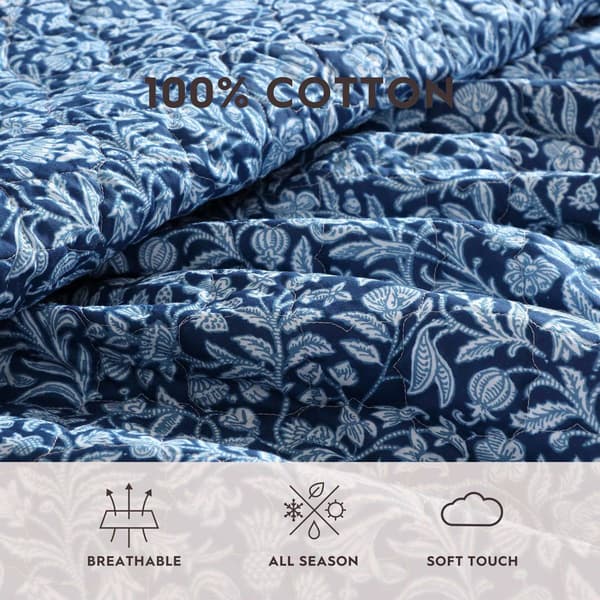 Laura Ashley Elaina Cotton Quilt Set