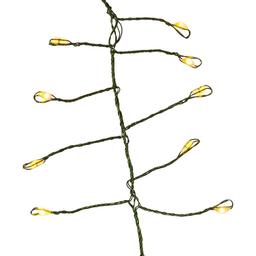 Kurt Adler 240-Light Twinkle Cool White LED Cluster Garland