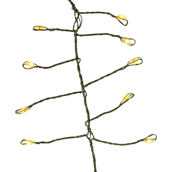 Kurt Adler 240-Light Twinkle Cool White LED Cluster Garland
