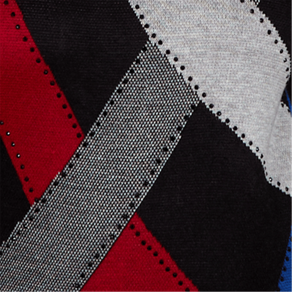 Womens Alfred Dunner Dinner Theater Color Block Sweater