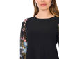 Womens MSK Long Sheer Floral Sleeve A-Line Dress - image 5