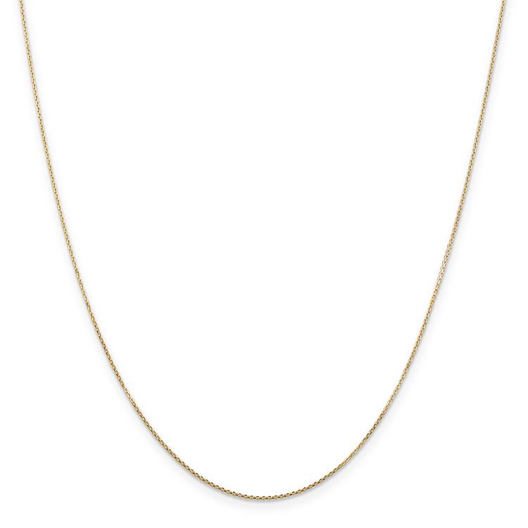 Gold Classics(tm) .80mm. 14k Diamond Cut Cable Chain Necklace