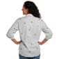Plus Size Notations Roll Tab Sleeve Cheetah Stripe Button Down - image 2