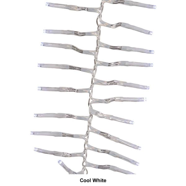 Kurt S. Adler 32.8ft. White LED Cluster Garland Lights