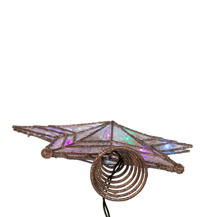 Kurt Adler UL 10-Light LED Color-Changing Star Treetop