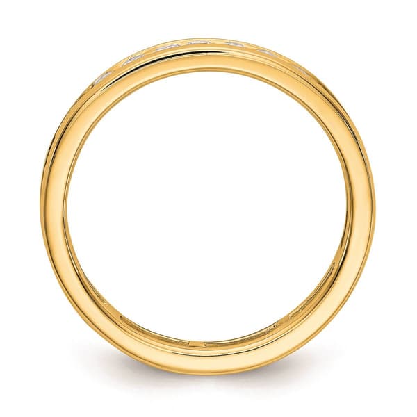 Pure Fire 14kt. Yellow Gold Lab Grown 1ctw. Eternity Band