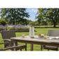 Adesso Samara Cordless LED Tall Table Lantern with Glass Shade - image 7