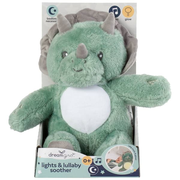 dreamgro&#40;tm&#41; Triceratops Plush Lullaby Soother - image 